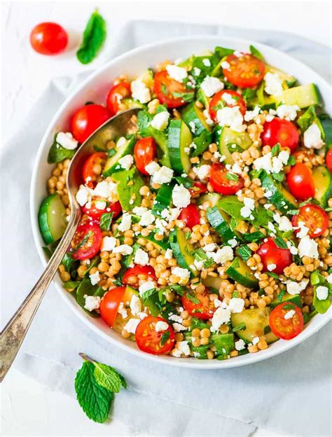 Quick Cook: Uber-Herby Pearl Couscous Salad with Tomatoes and Feta